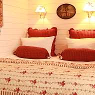 Doppelbett Ferienwohnung Apfeltraum