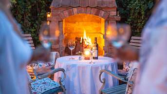 Außenfeuerstelle und Innen Kamin