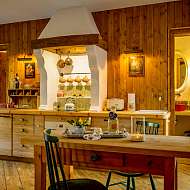 Küche in der Ferienwohnung