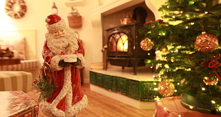 Weihnachten in der Ferienwohnung Apfeltraum mit Kamin