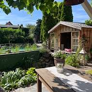 Ausblick Gartenlust Terrasse