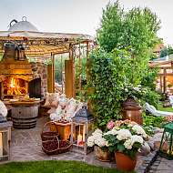 Außenfeuerstelle im Hofgarten