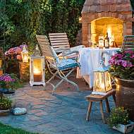 Außenfeuerstelle im Hof