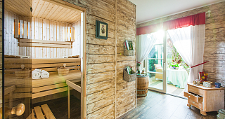 Finnische Sauna im Garten SPA
