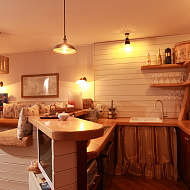 Küche in der Ferienwohnung