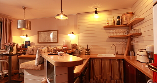 Küche in der Ferienwohnung