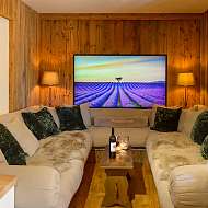 große TV Lounge in der Ferienwohnung VIELMEER