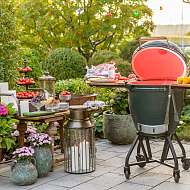 Grill BIG GREEN EGG auf Ihrer privaten Gartenterrasse Ferienwohnung VIELMEER
