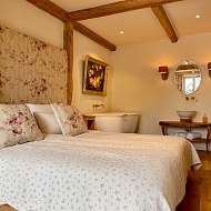 Ferienwohnung Seensucht großes Doppelbett